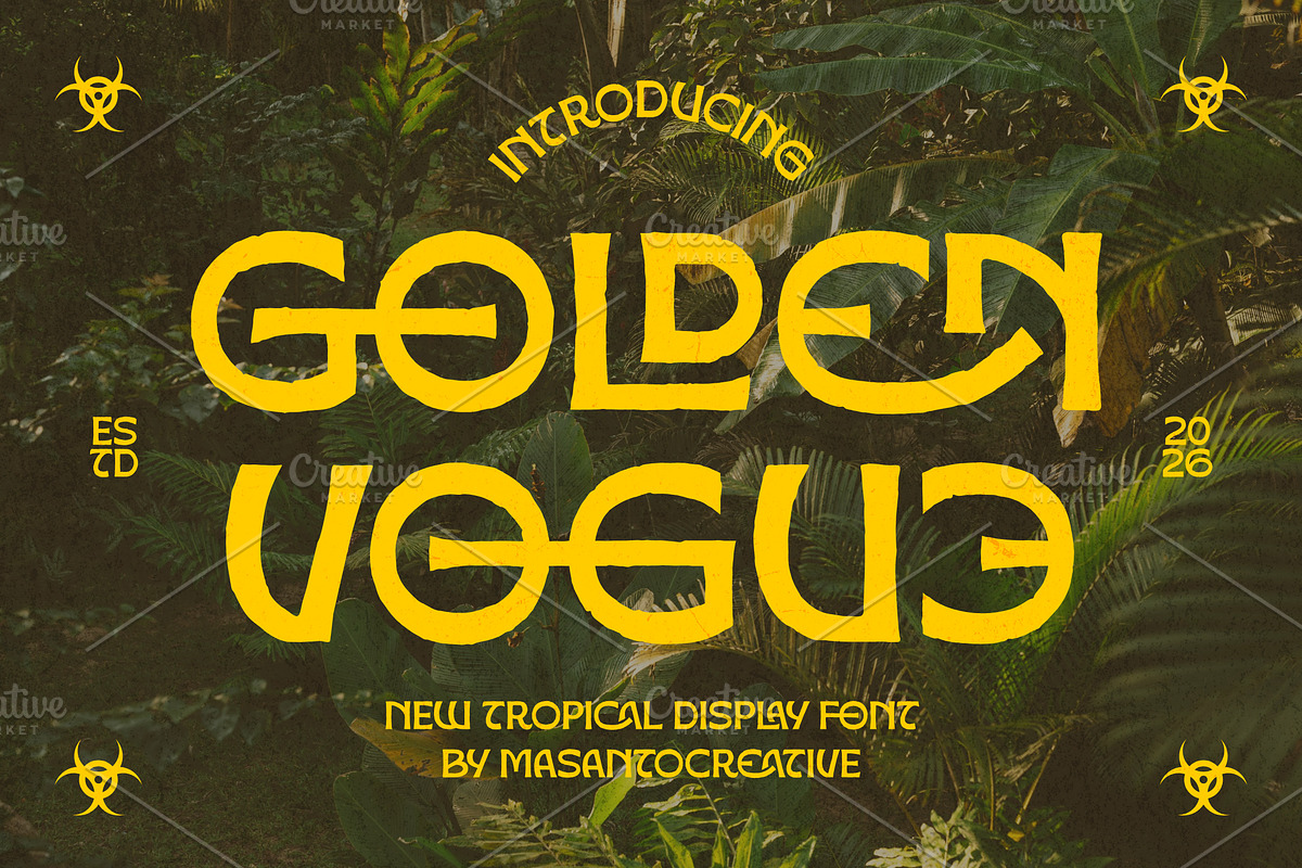 Golden Vogue – Display Font, a Sans Serif Font by kangfont Studio (Photo 11 of 11)