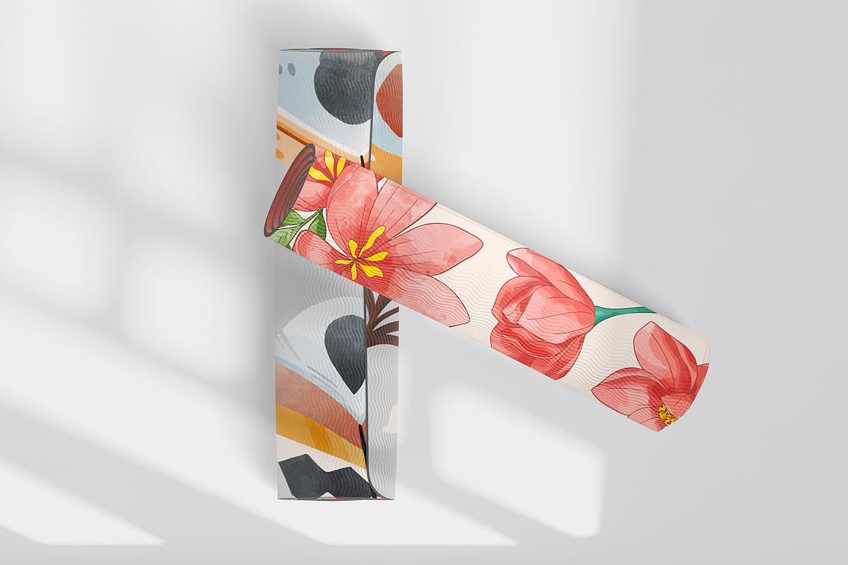 Yoga mat template mockup, a Household Mockup by GraphicVil (Photo 8 of 9)