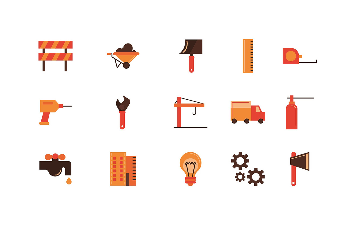 Construction Illustrations Set, an Object Illustration by studiogstock (Photo 2 of 4)