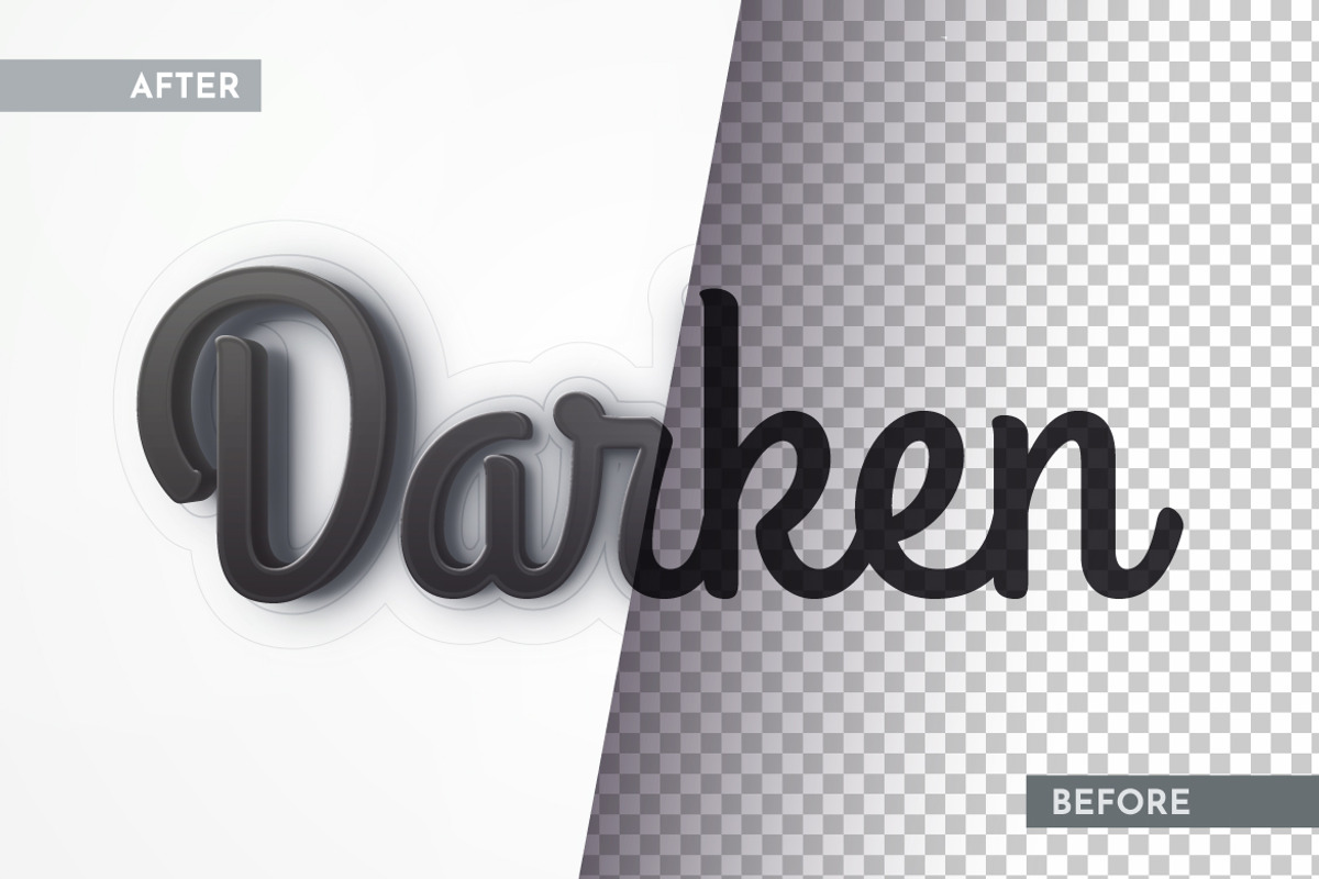 Stroke Black Editable Text Effect, a Layer Style Add-On by rwgusev (Photo 2 of 7)
