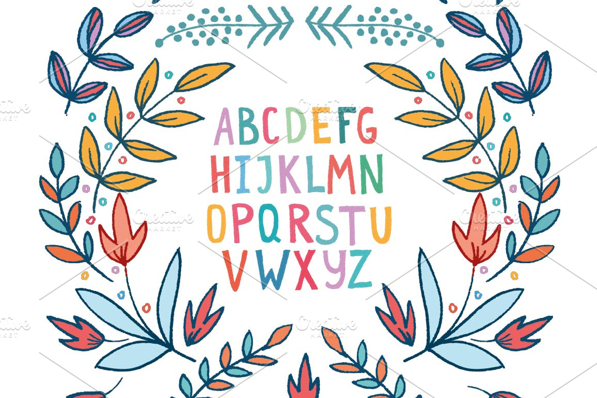 Hand drawn alphabet, a Graphic by DikayaMiau (Photo 1 of 2)