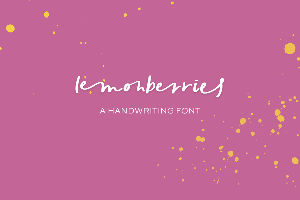 Lemonberries Script, a Handwritten Font by Beck McCormick (Photo 1 of 10)