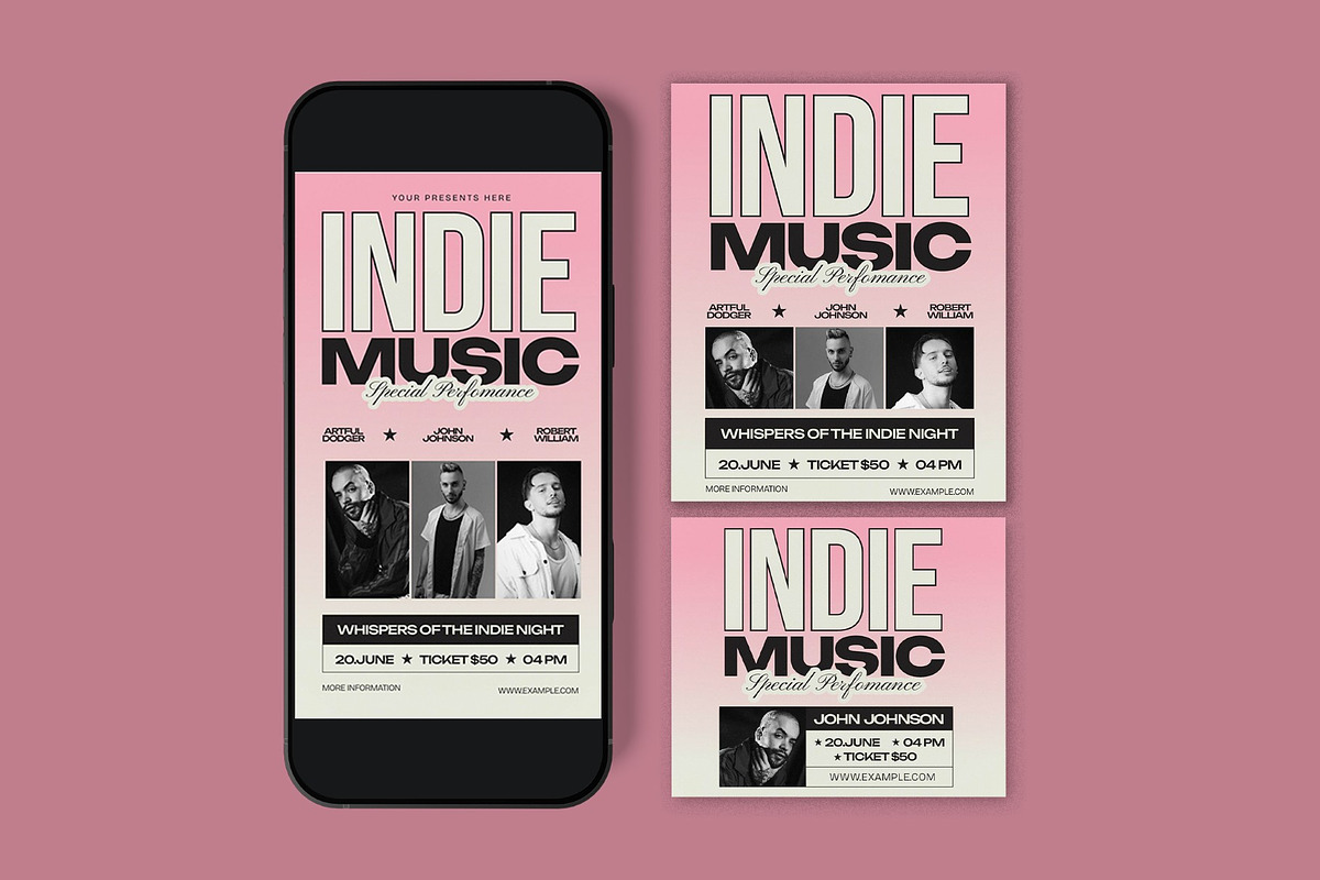 Indie Music Flyer - Affinity, a Flyer Template by graphicook (Photo 3 of 3)