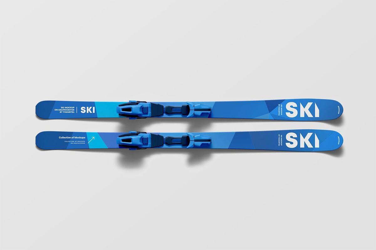 Skis Mockup, a Product Mockup by Se٧enStudio (Photo 3 of 12)