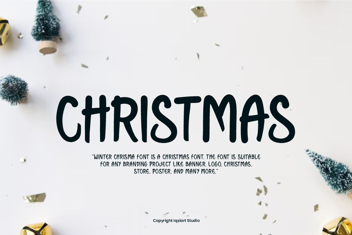 Winter Chrisma - Christmas Font, a Handwritten Font by Iqsiart Studio (Photo 7 of 7)