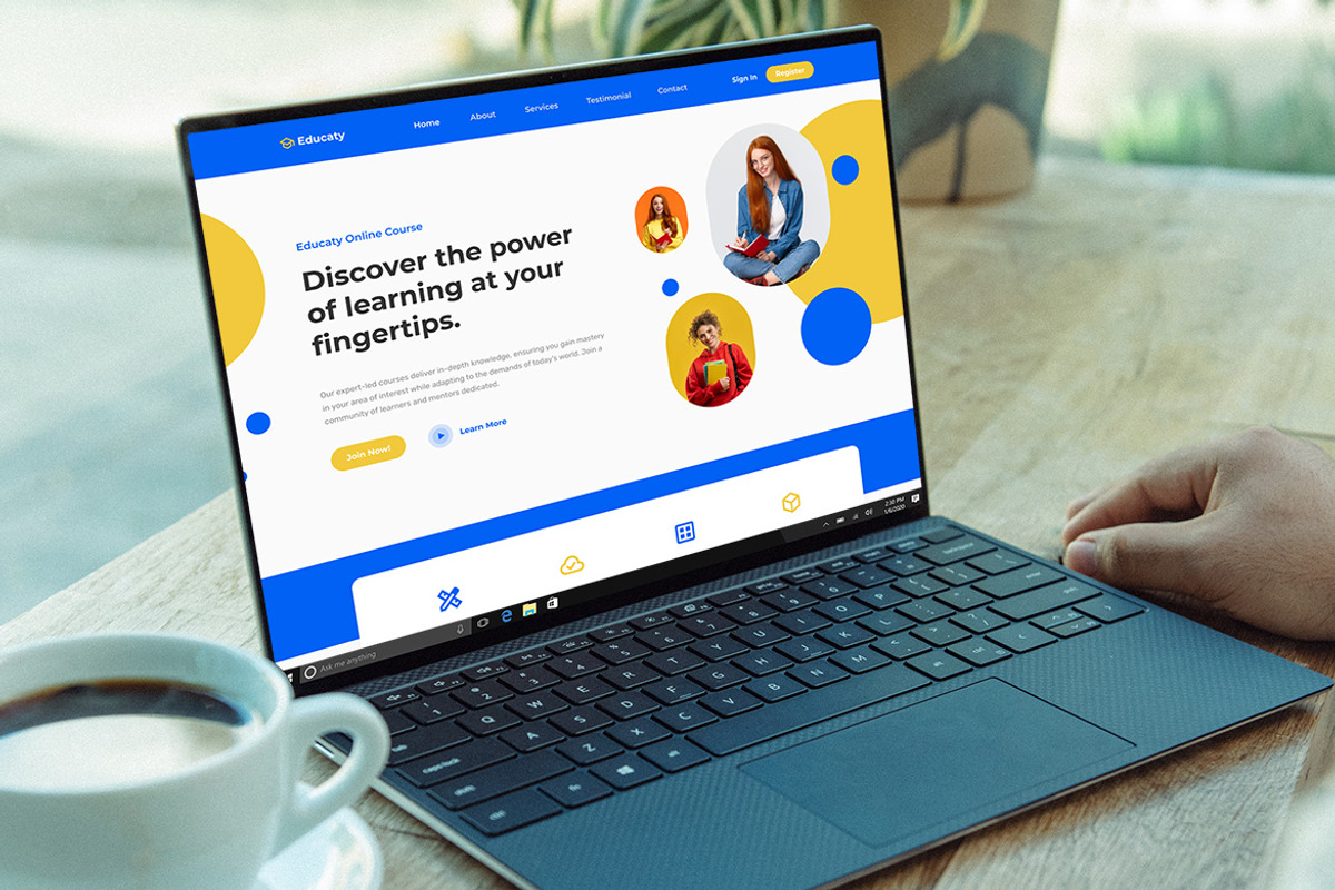 Educaty - Online Course landing Page, an UI Kit Template by ENATIVE (Photo 4 of 4)