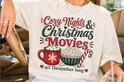 Cozy Nights & Christmas Movie Design, a Seasonal Illustration by Creative Art (Thumbnail 2 of 3)