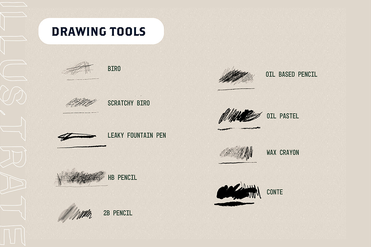 DAVID HOCKNEY PROCREATE BRUSHES, a Brush Add-On by Illus.trate (Photo 5 of 6)