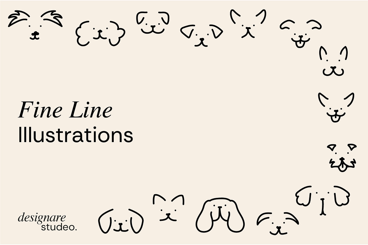 Doggys Hand Drawn Illustrations, a Decorative Illustration by ginni illustrations (Photo 3 of 5)