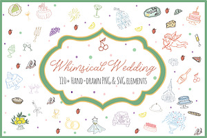 Handdrawn Whimsical Wedding Doodles