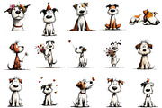 Whimsical Dog PNG Clipart, an Illustration by OK Design (Thumbnail 2 of 6)