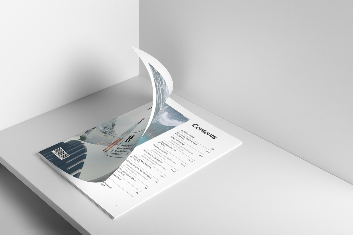 Travel Magazine Template, a Magazine Template by DesignCrest (Photo 4 of 13)