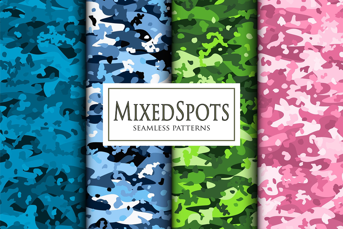 Mixed camouflage uniform patterns, a Pattern Graphic by ArchonDigitalShop (Photo 6 of 10)