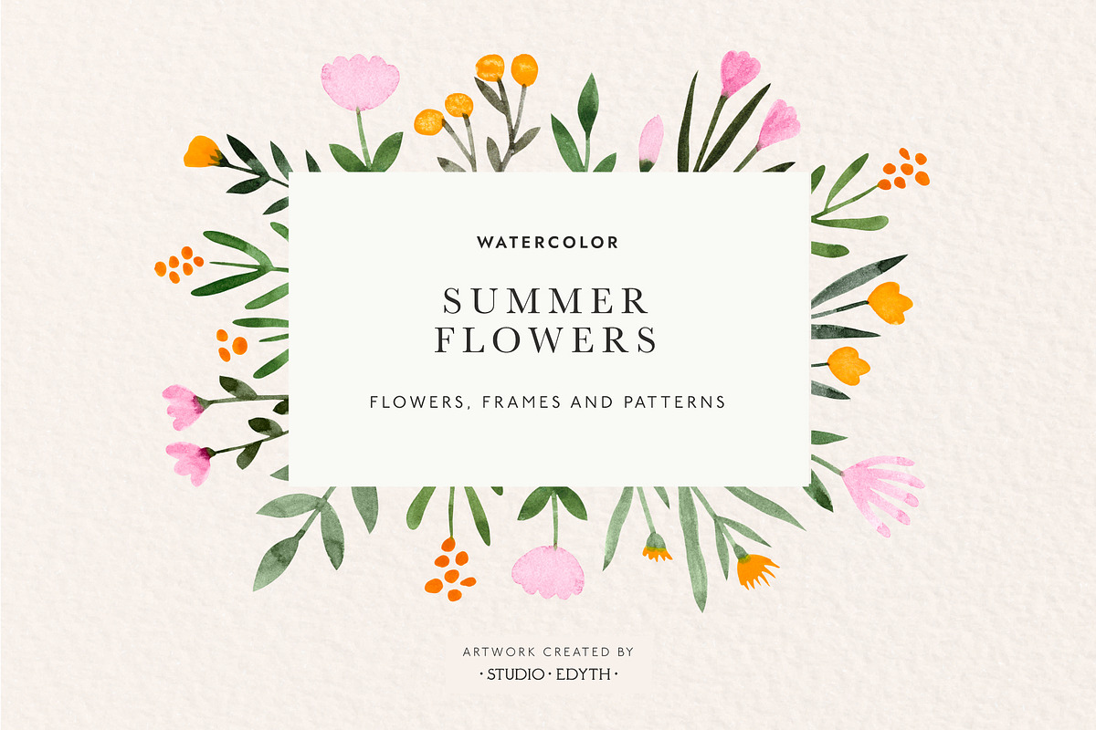Summer Florals Bundle, a Graphic by Studio Edyth (Photo 1 of 6)