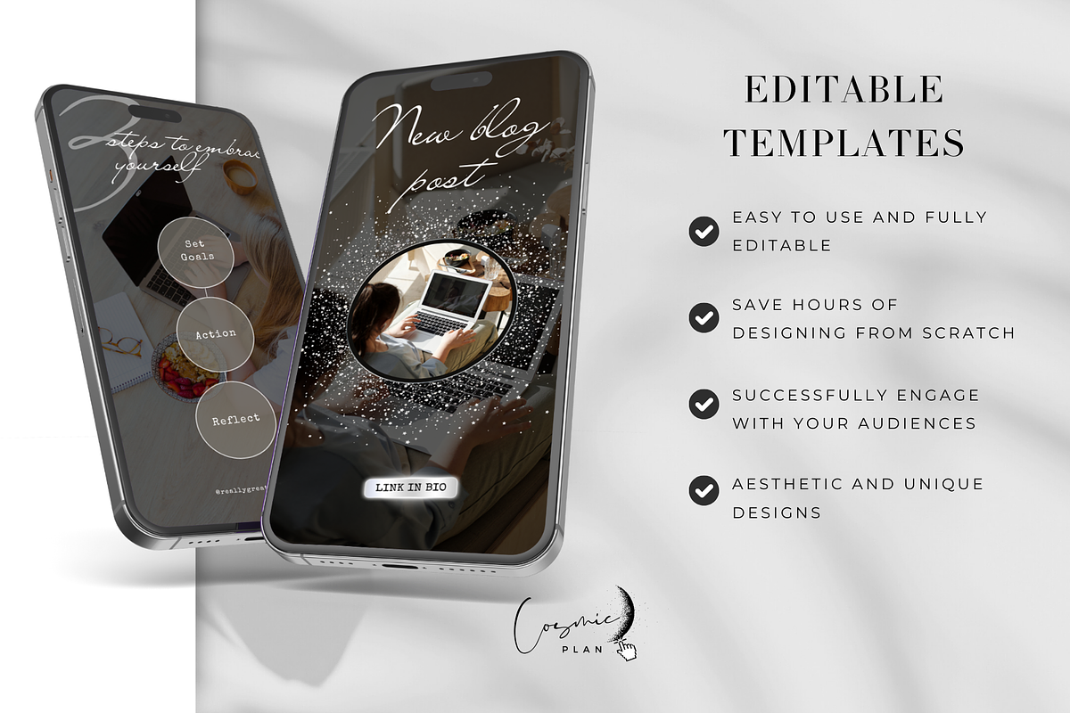 Life Coach Instagram Canva Templates, a Social Media Template by Cosmic Design (Photo 2 of 7)