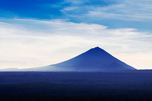 Agung volcano, a Photo by saiko3p