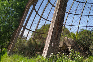 Empty metal dome in natural landscape, an Architecture Photo by DanFLCreativo