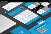 Material Resume Blue, a Resume Template by ikono.me (Thumbnail 5 of 5)