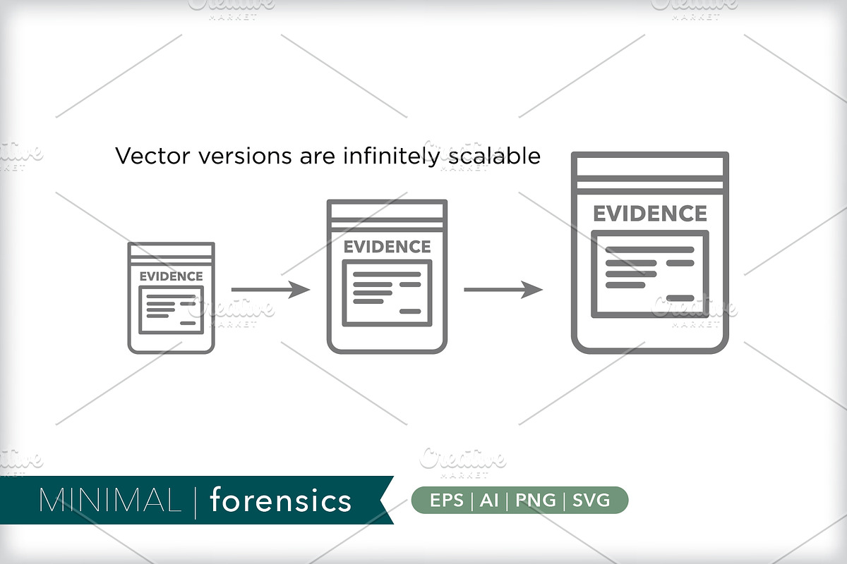 Minimal forensics icons, an Outline Icon by Picture Window (Photo 4 of 5)