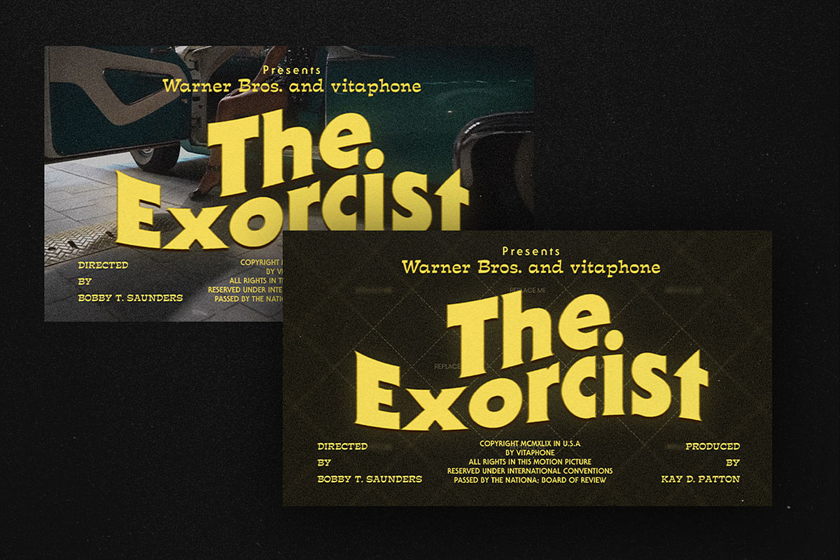 Vintage Movie Titles, a Design Template by Pixflow (Photo 2 of 12)