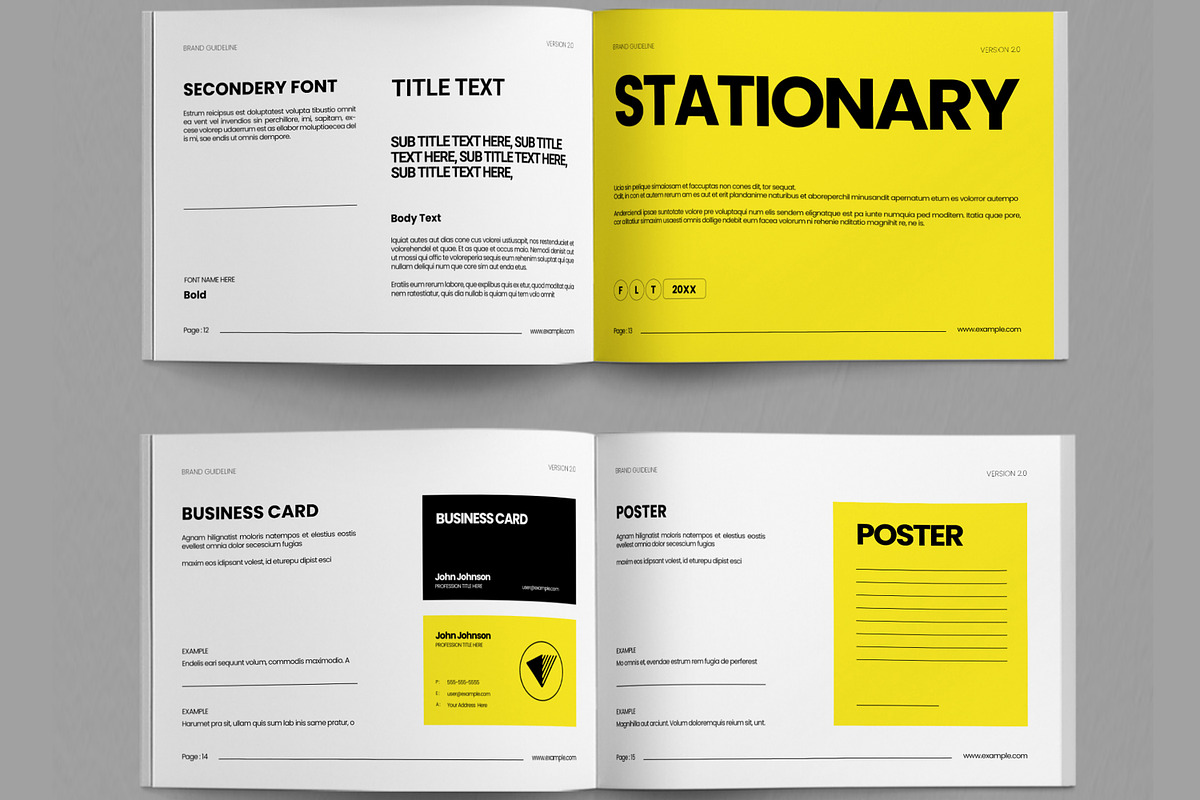 Corporate Brand Guideline, a Brochure Template by ContestDesign (Photo 5 of 5)