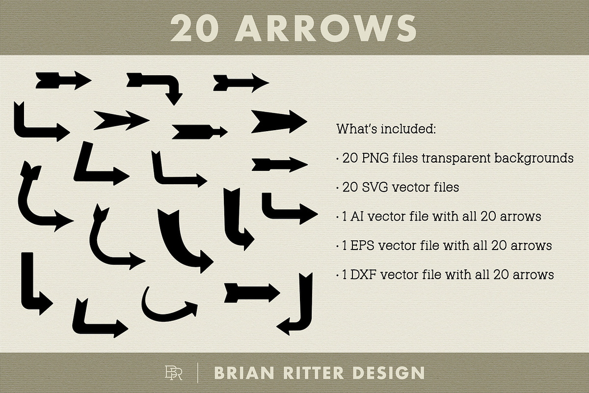 20 Arrows, an Object Graphic by Brian Ritter Design (Photo 2 of 2)