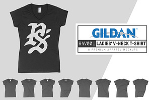 Gildan 64V00L Ladies' V-Neck T-Shirt