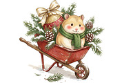 Cozy Winter Animals Clipart Bundle, an Animal Illustration by T-shirt Pond (Thumbnail 24 of 26)