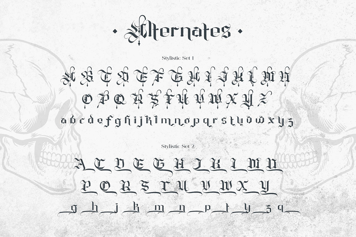 Ghelisyah Typeface, a Blackletter Font by alit design (Photo 12 of 15)
