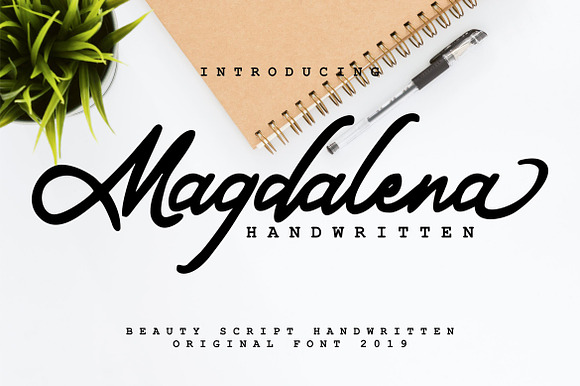Magdalena Beauty Script Handwritte