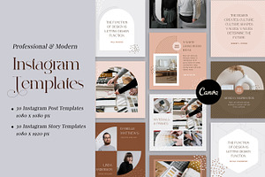 Instagram Template Bundle in CANVA