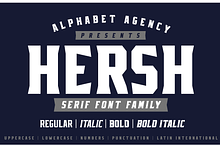 HERSH SERIF FONT FAMILY
