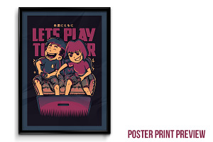 Lets Play Together Illustration