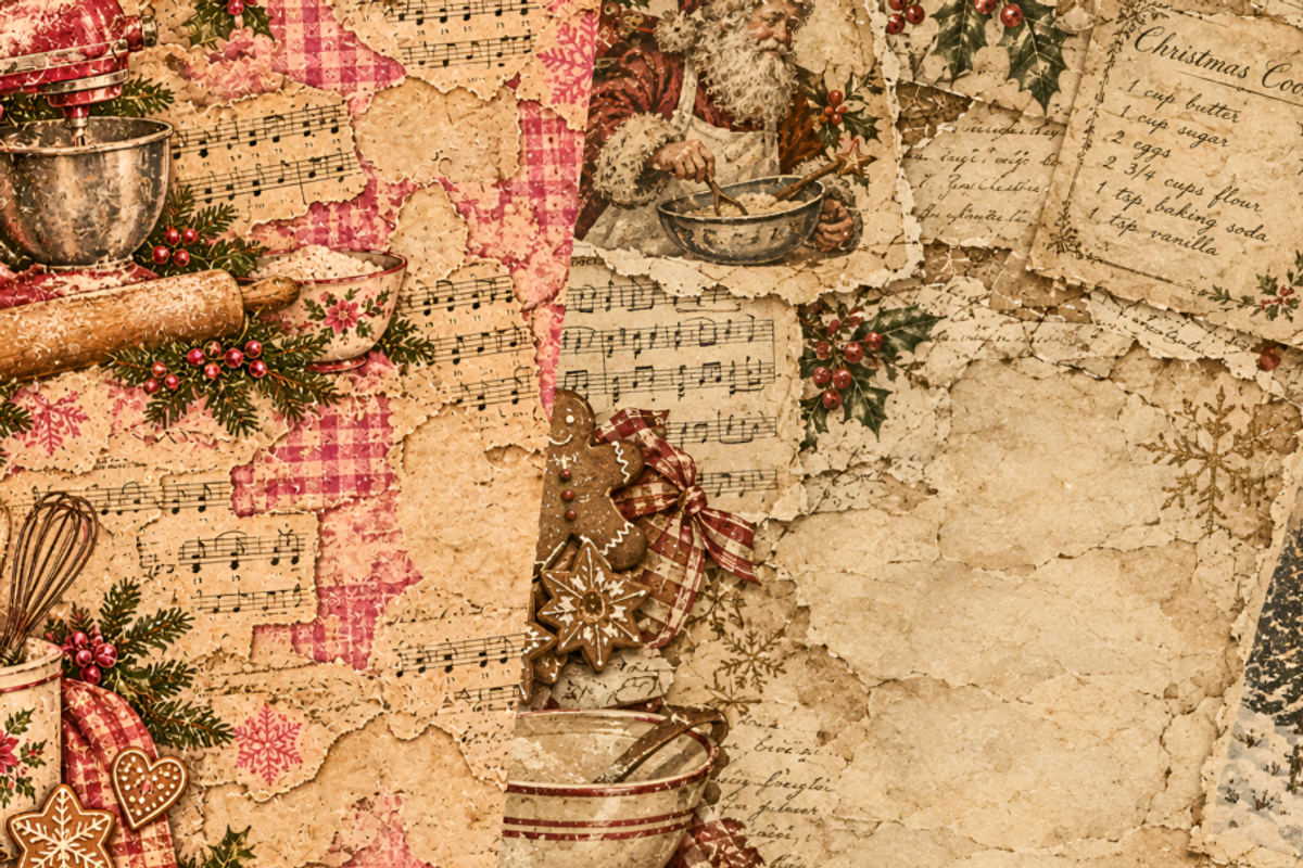 Baking Christmas Junk Journal Pages, a Background Graphic by Markicha Art (Photo 4 of 5)