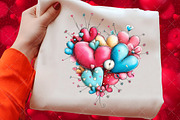 Whimsical Valentine Day Clipart Png, an Illustration by Craft Nest (Thumbnail 5 of 6)