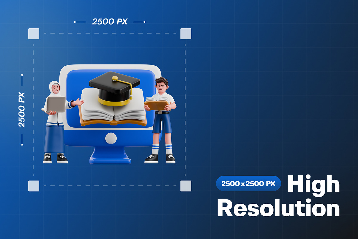 Kids Back to School 3D Character, a Characters & Person 3D Model by Haps Space (Photo 2 of 4)