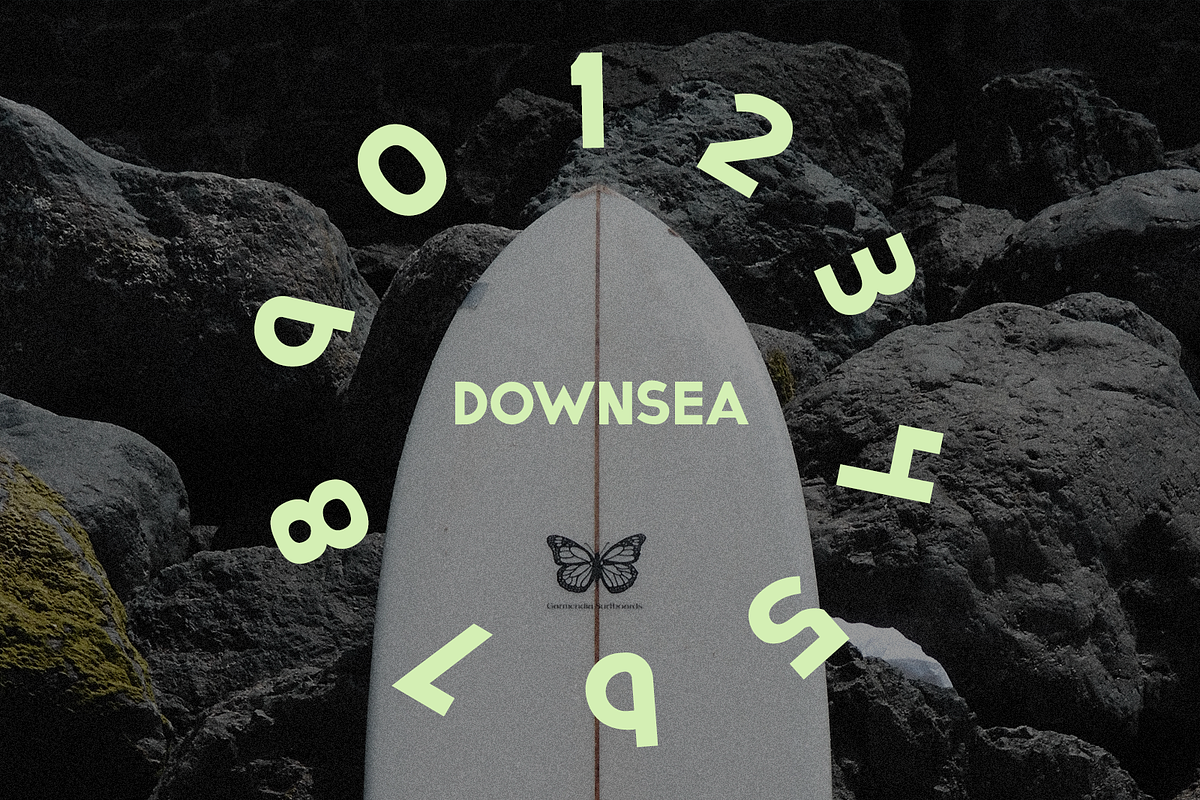 DownSea: Hand-Shaped Surf Font, a Sans Serif Font by ByStevie (Photo 3 of 4)