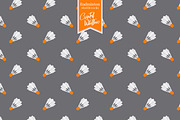 Shuttlecock Pattern & Clip Art, a Pattern Graphic by Preyer Design (Thumbnail 7 of 8)