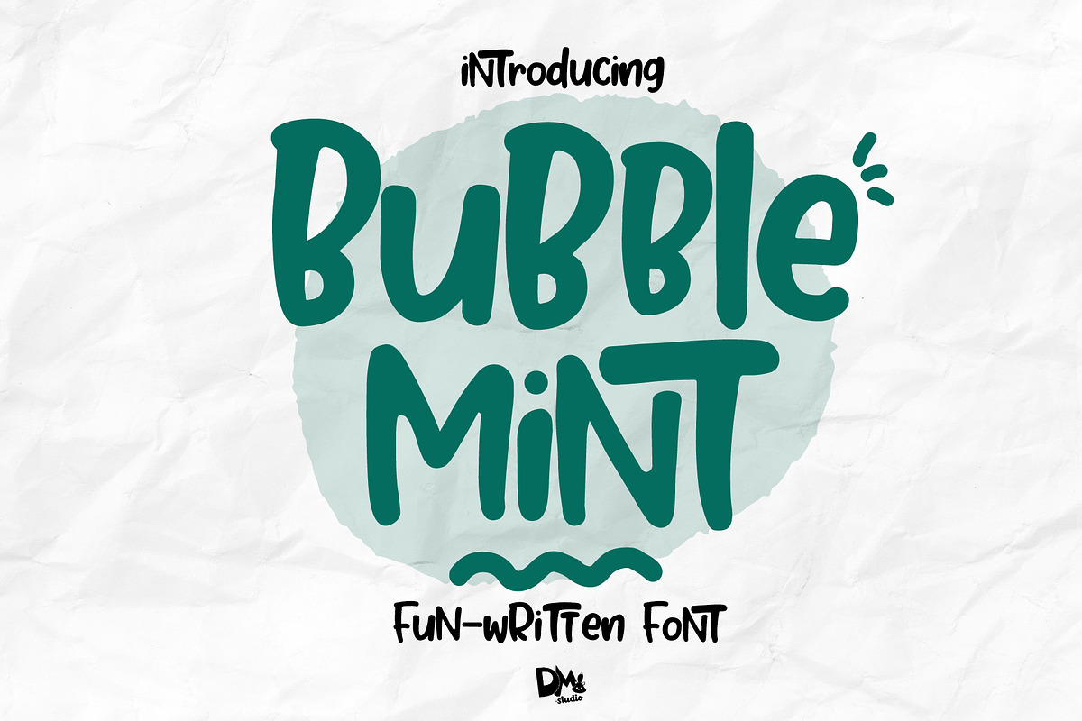 Bubble Mint - Funwritten Font