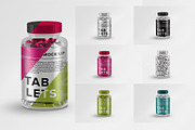 Vitamins Tablets Pills Bottle label, a Product Mockup by shaman (Thumbnail 2 of 4)