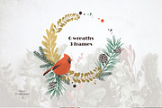 Classic Christmas. Clipart set, a Decorative Illustration by Dinkoobraz (Thumbnail 3 of 11)