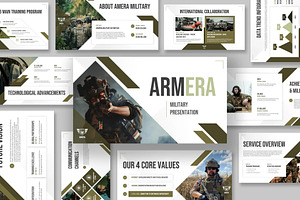 Military Google Slides Templates, a Presentation Template by Fit-tee