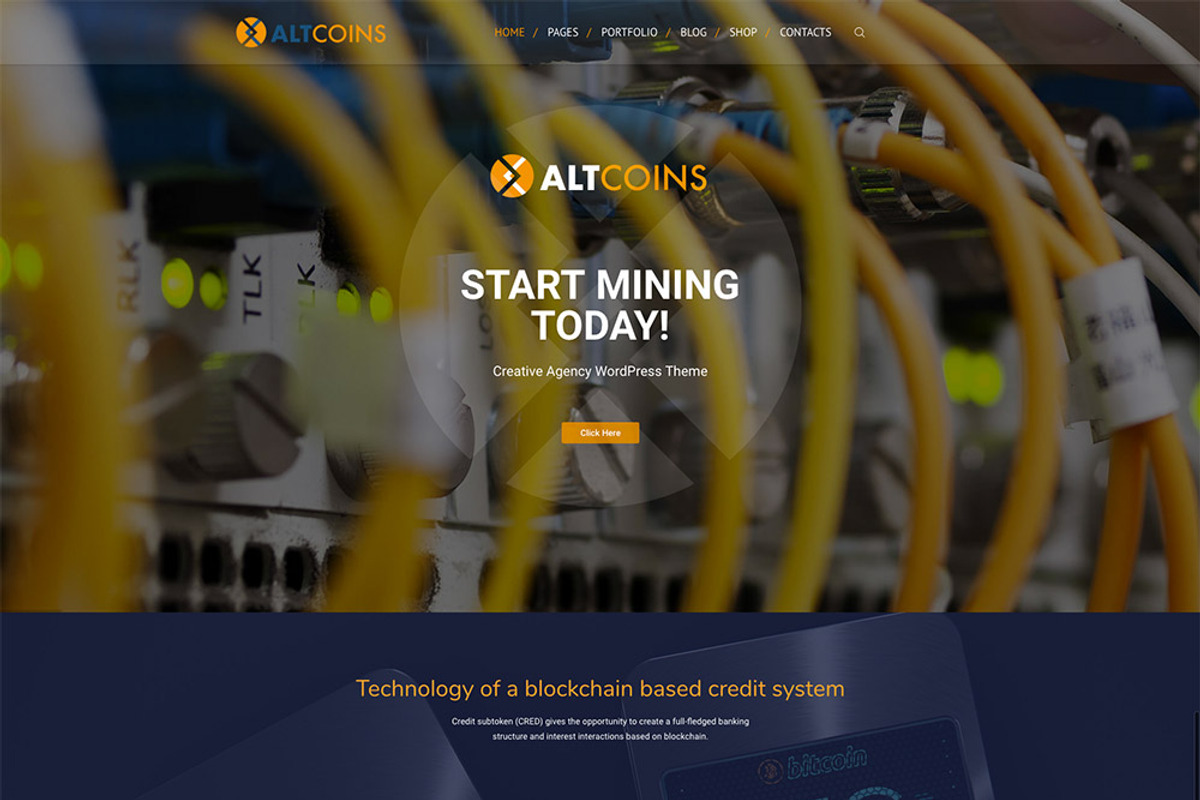 AltCoins Crypto WordPress Theme, a WordPress Template by cwsthemes (Photo 4 of 5)