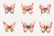 Spring Butterfly Sublimation Clipart, an Illustration by CreationArt (Thumbnail 4 of 7)
