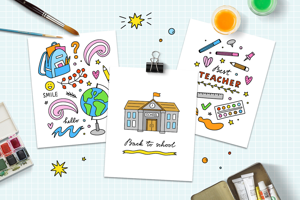 School Clipart, an Education Illustration by Redchocolate (Photo 6 of 7)