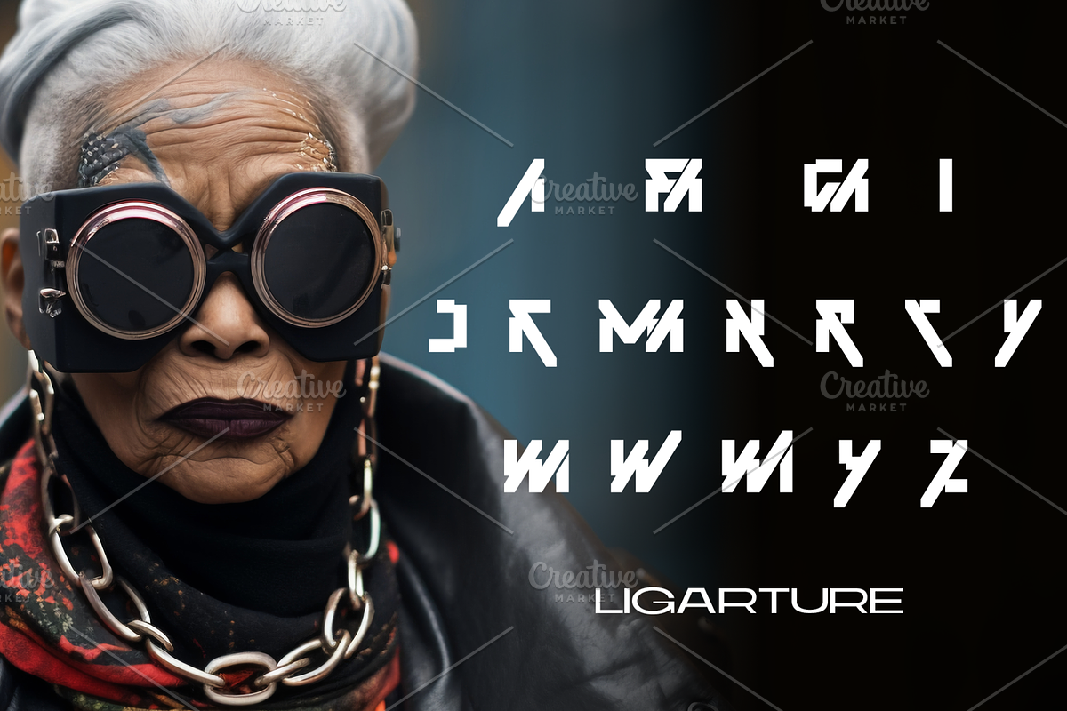 Averno - Cyber Mecha Typeface, a Symbol Font by Mofr 24 (Photo 9 of 10)