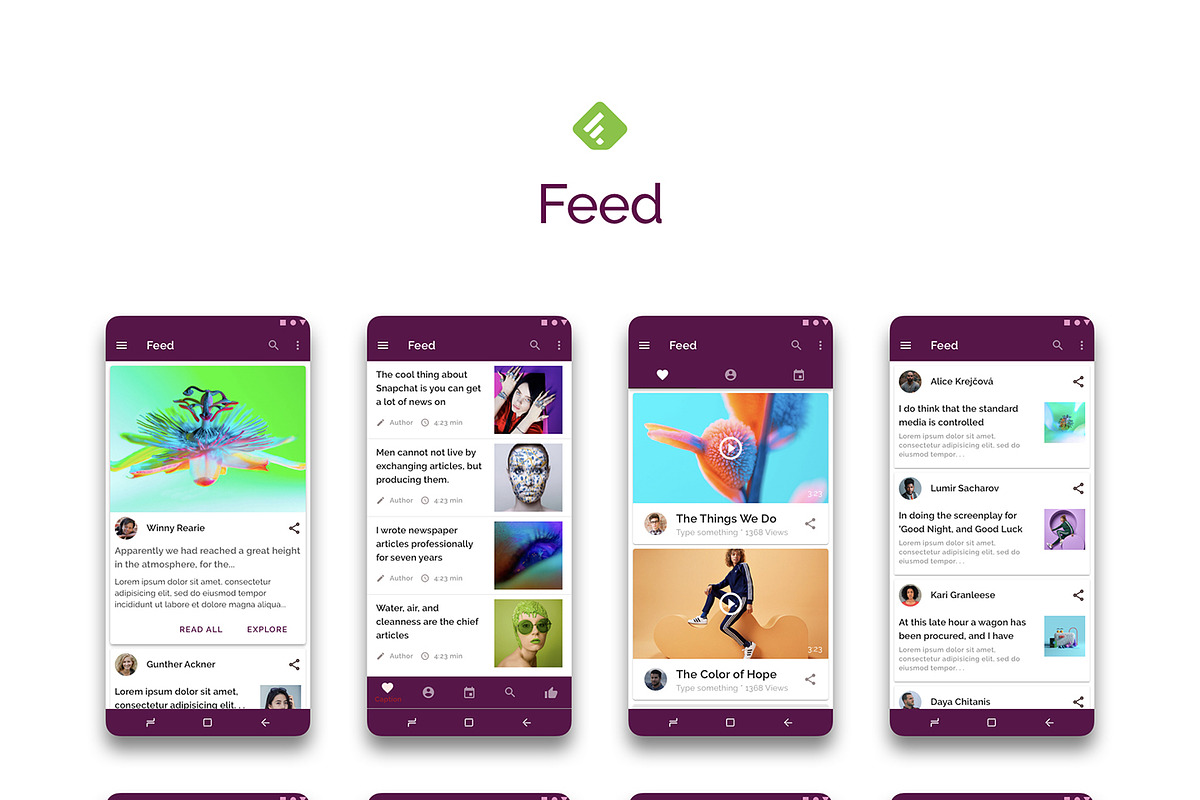 Prototype 86 - Template For Android, an UI Kit Template by App for Mobile & Website (Photo 4 of 28)