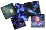 Magical Celestial Backgrounds, an Illustration by OK Design (Thumbnail 3 of 3)