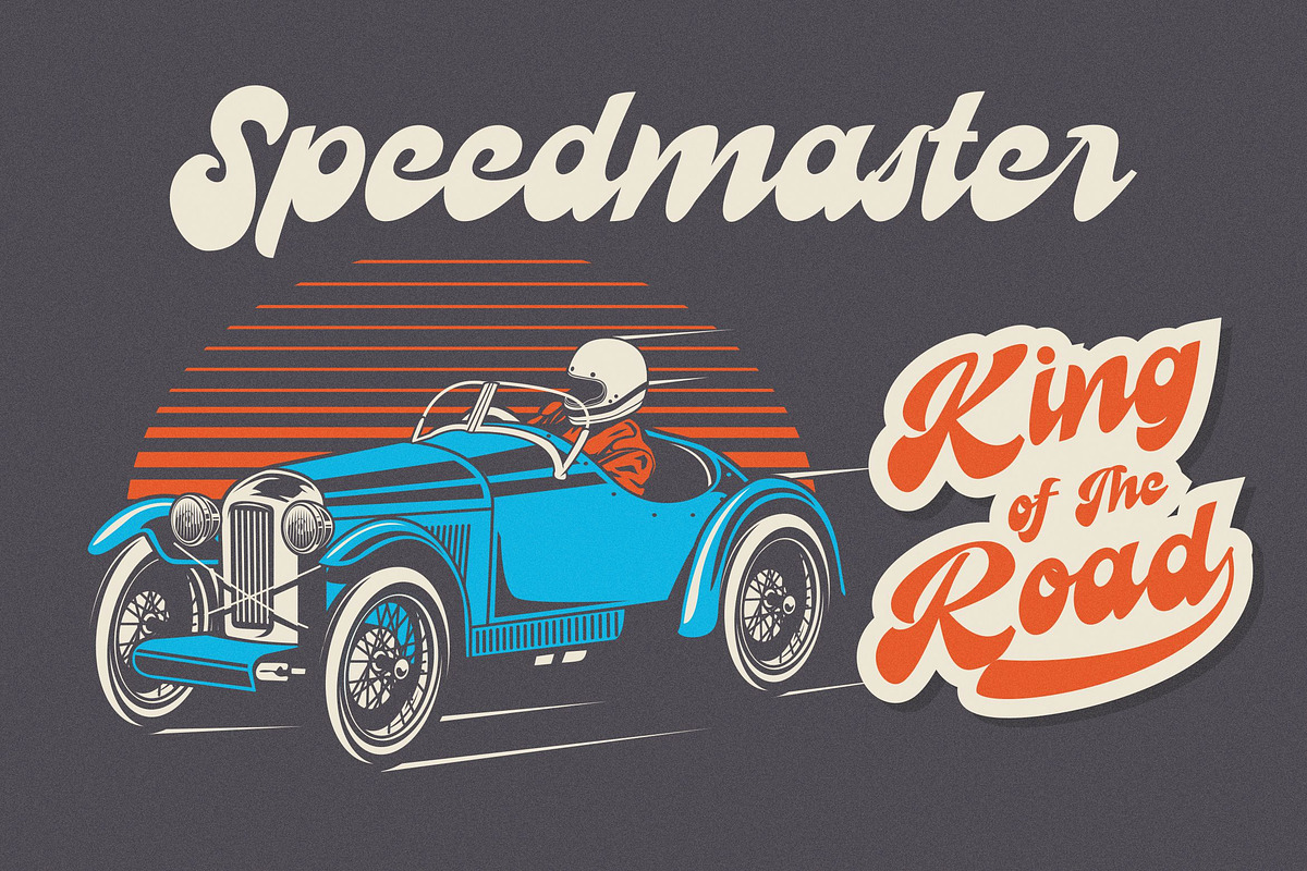 Recollet - Retro Bold Script Font preview 6