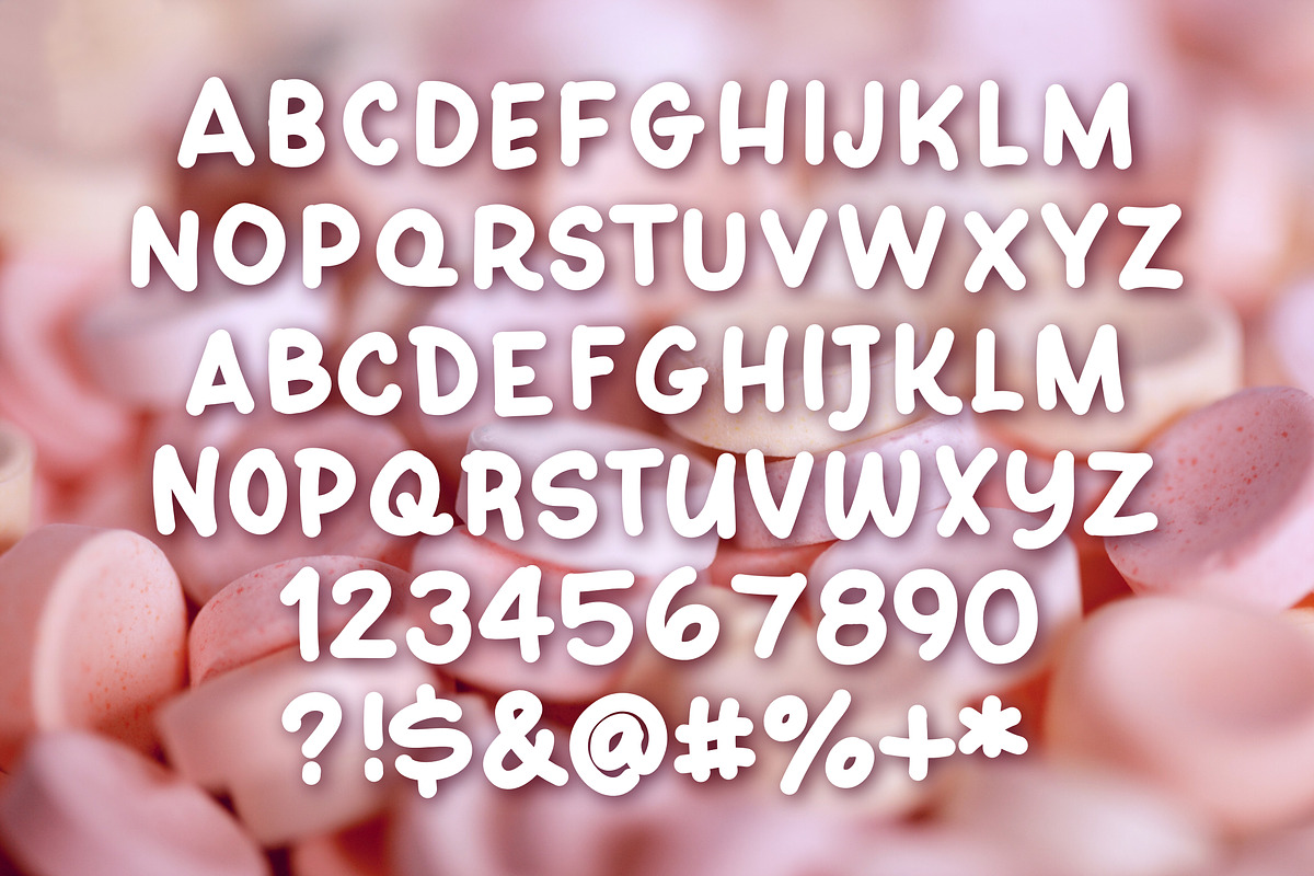Sugar Babe hand-lettered font preview 2